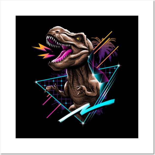 Rad T-Rex Wall Art by Vincent Trinidad Art